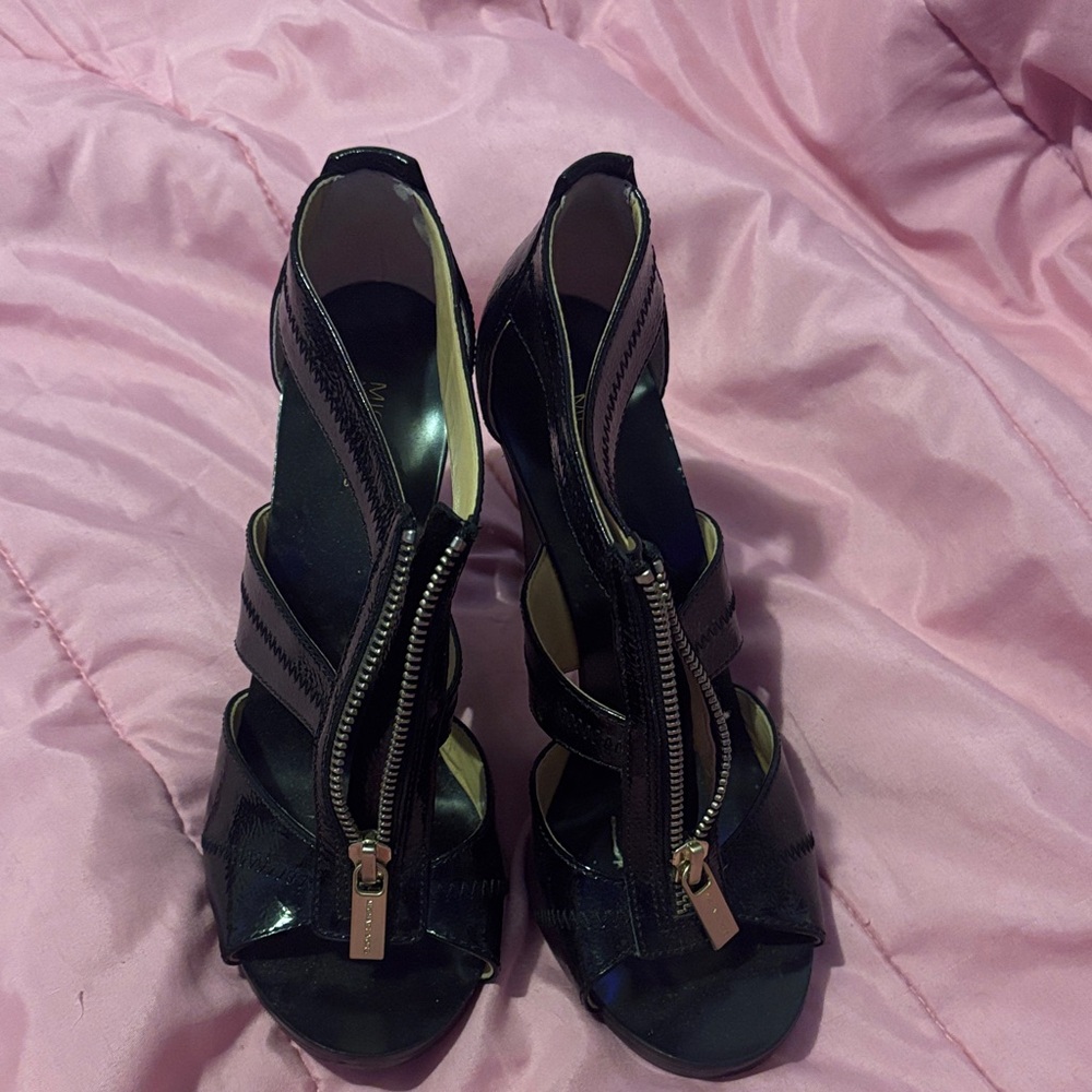 Michael Kors Black Strappy Heels